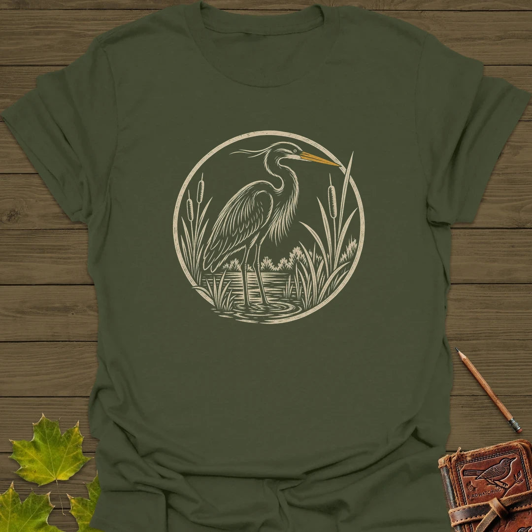Marshland Elegance T-Shirt Military Green