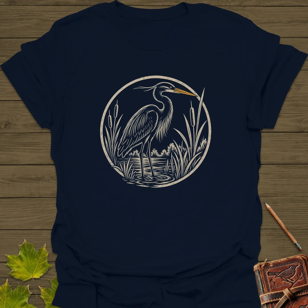Marshland Elegance T-Shirt Navy