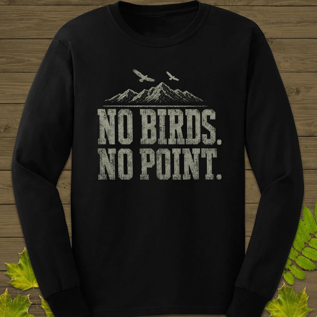 No Birds No Point Long Sleeve Black