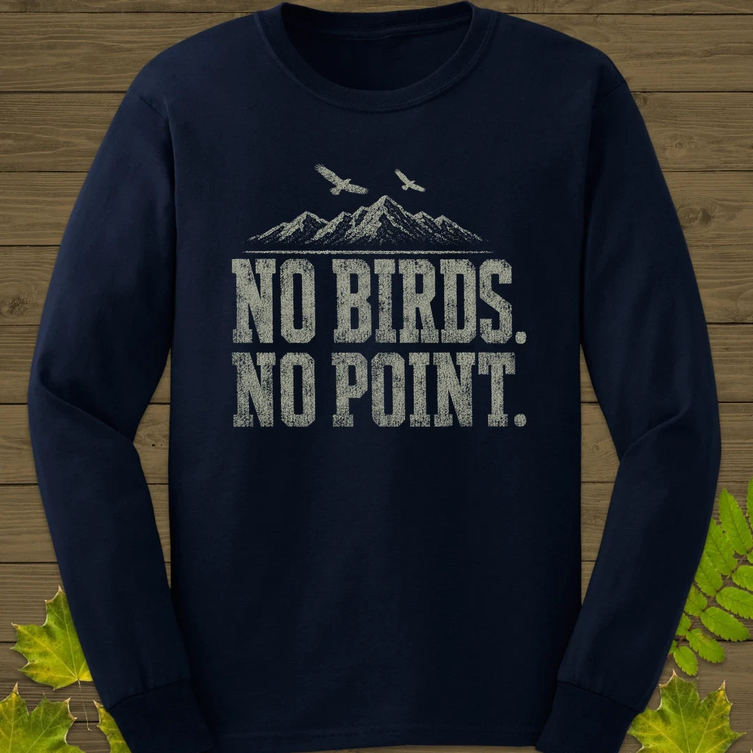 No Birds No Point Long Sleeve Navy