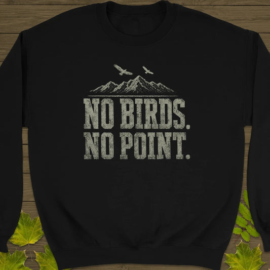 No Birds No Point Sweatshirt in Black