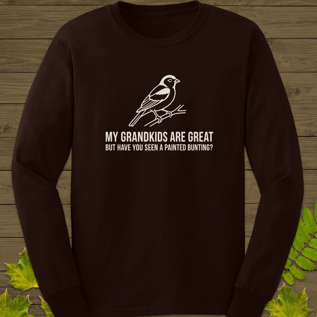 Painted Bunting Pride Long Sleeve Dark Chocolate