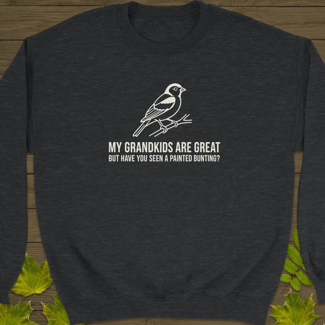 Painted Bunting Pride Sweatshirt Dark Heather