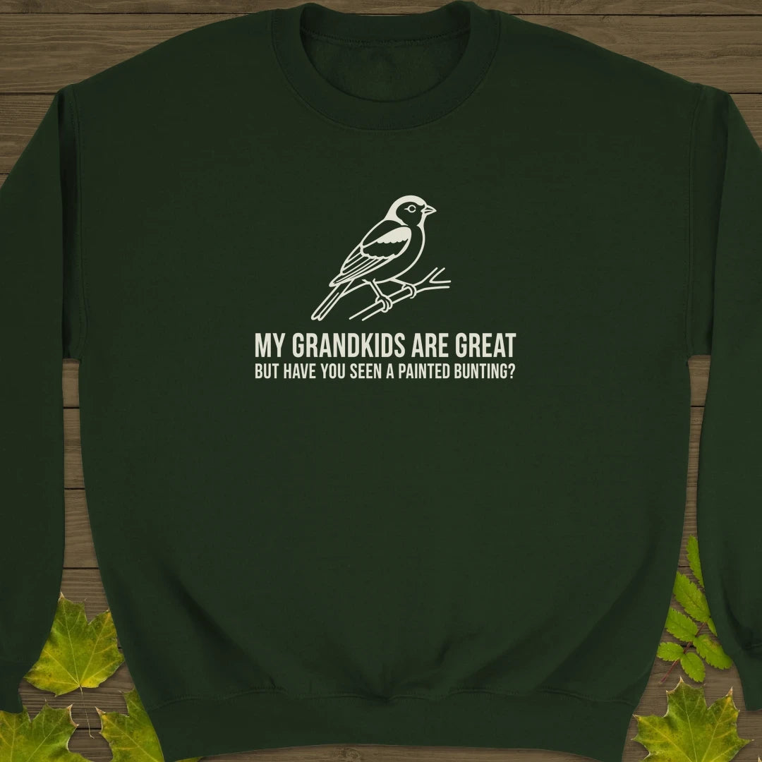 Painted Bunting Pride Sweatshirt Forest Green