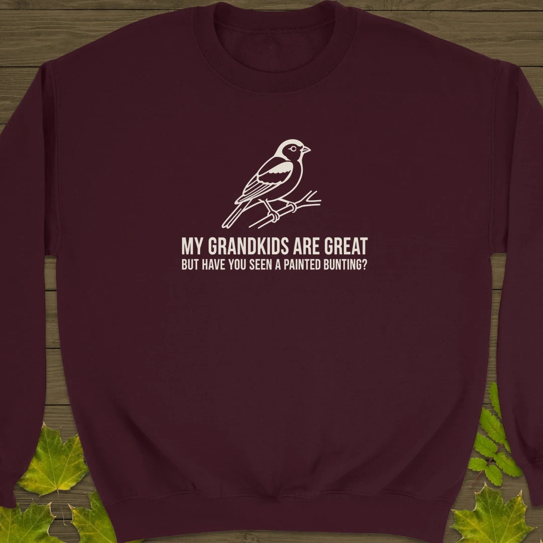 Painted Bunting Pride Sweatshirt Maroon