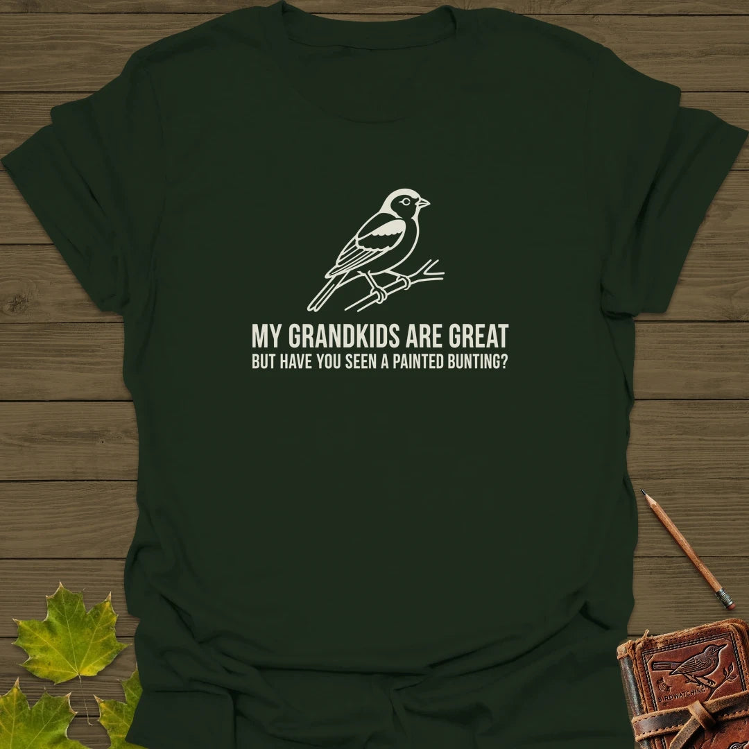 Painted Bunting Pride T-Shirt Forest Green