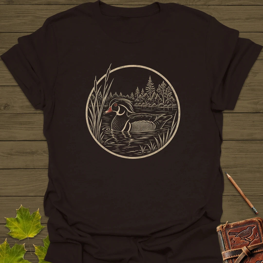 Pond Wanderer T-Shirt Dark Chocolate