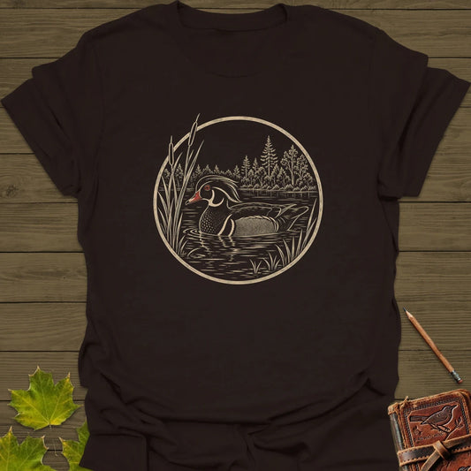 Pond Wanderer T-Shirt Dark Chocolate