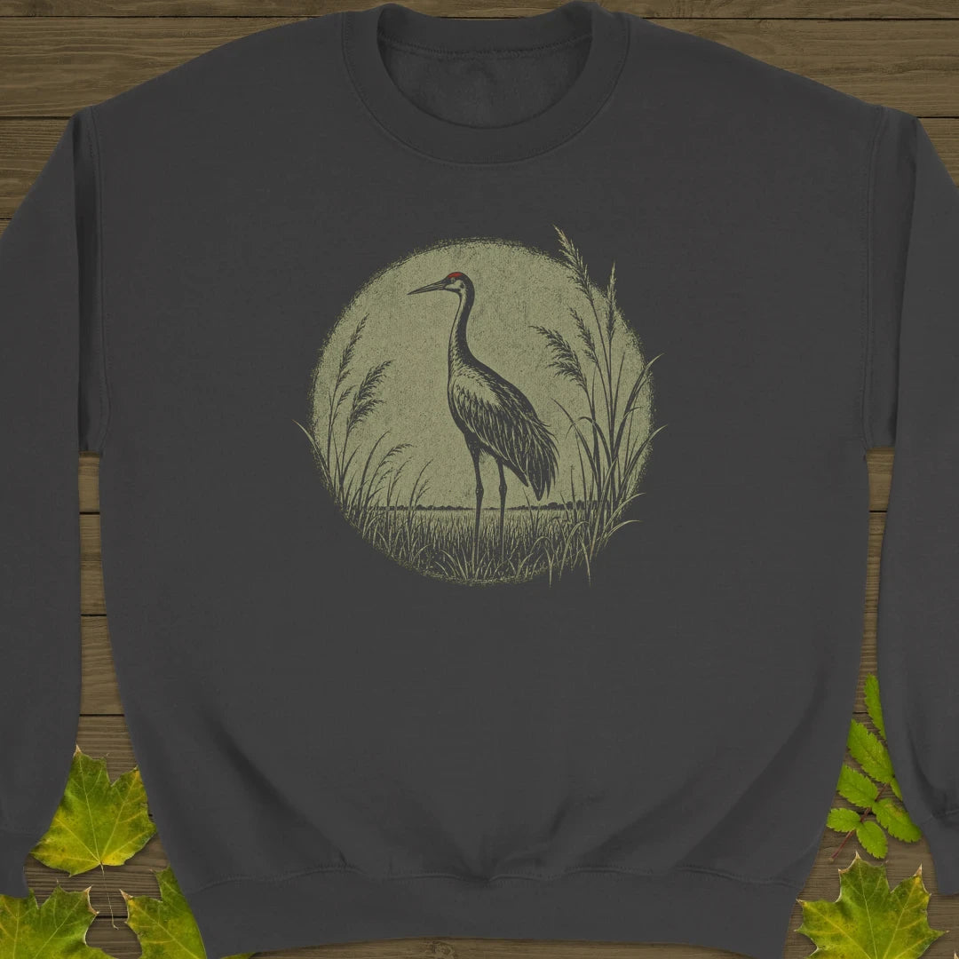 Prairie Crane Sweatshirt Charcoal