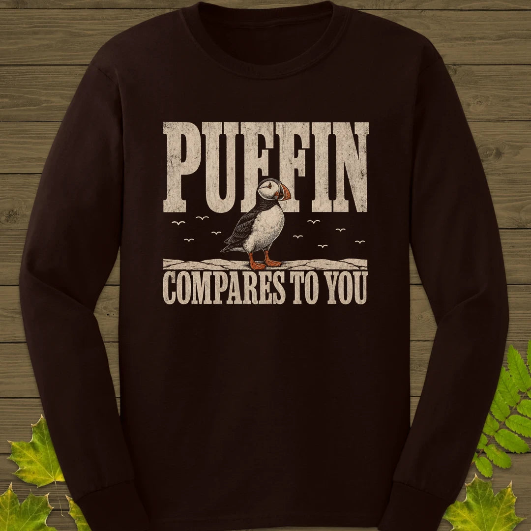 Puffin Compares Long Sleeve Dark Chocolate