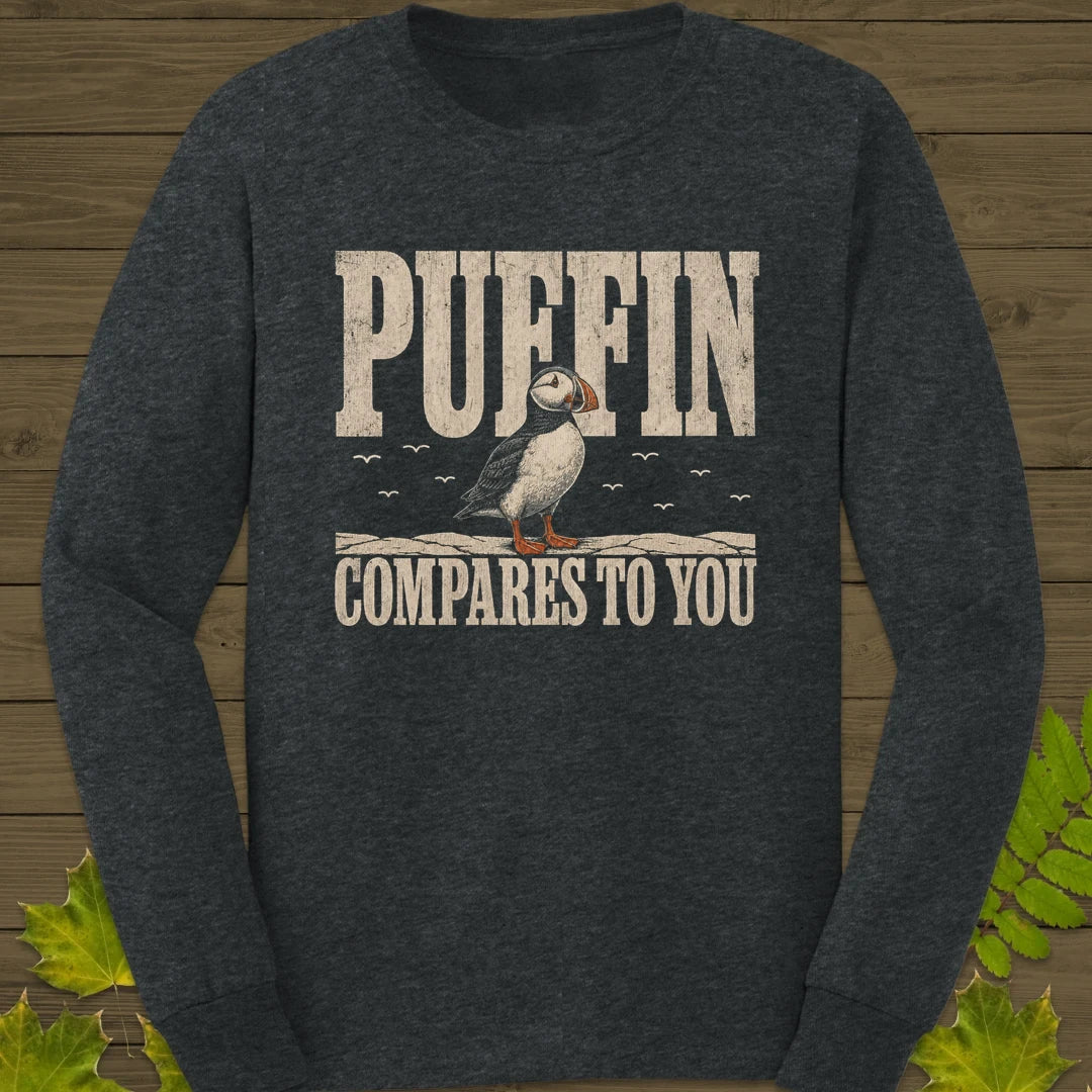 Puffin Compares Long Sleeve Dark Heather