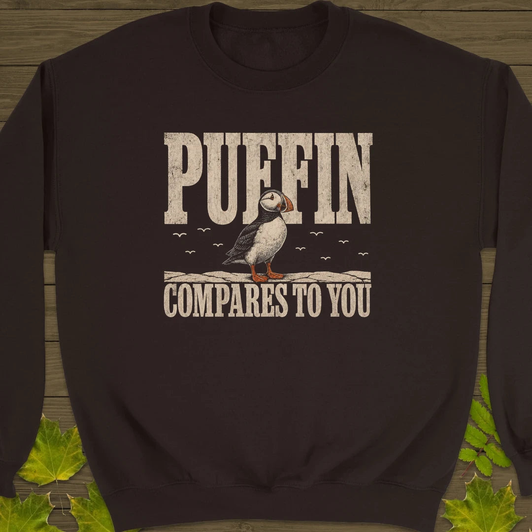 Puffin Compares Sweatshirt Dark Chocolate