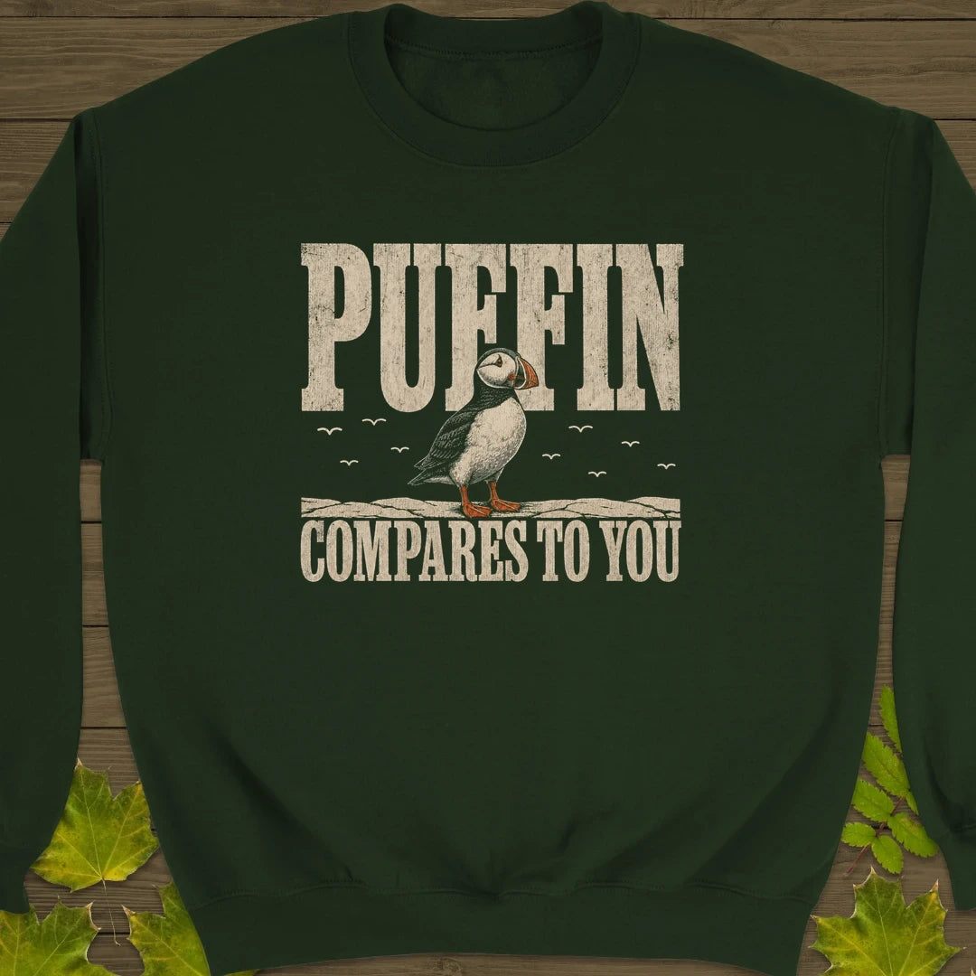 Puffin Compares Sweatshirt Forest Green