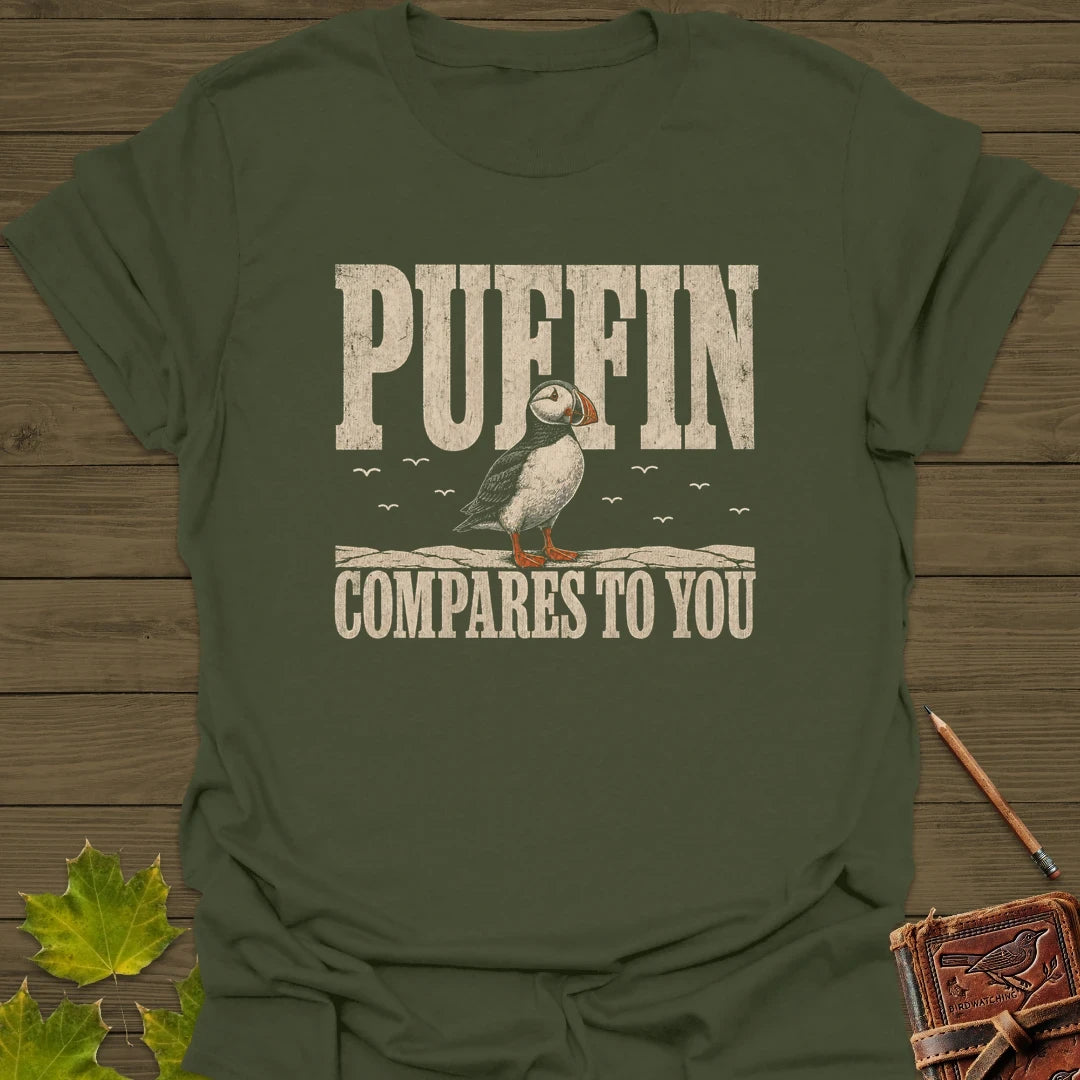 Puffin Compares T-Shirt Military Green