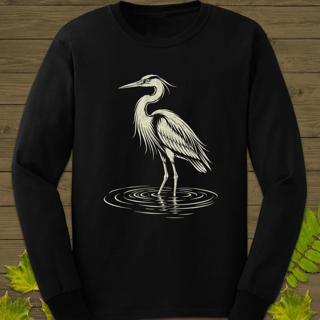 Ripple Heron Long Sleeve Black