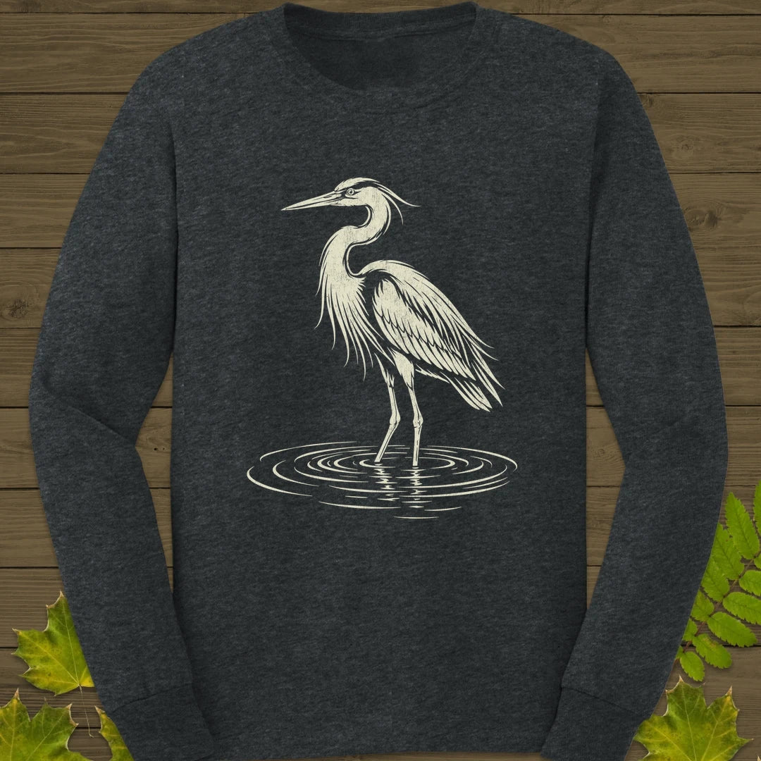 Ripple Heron Long Sleeve Dark Heather