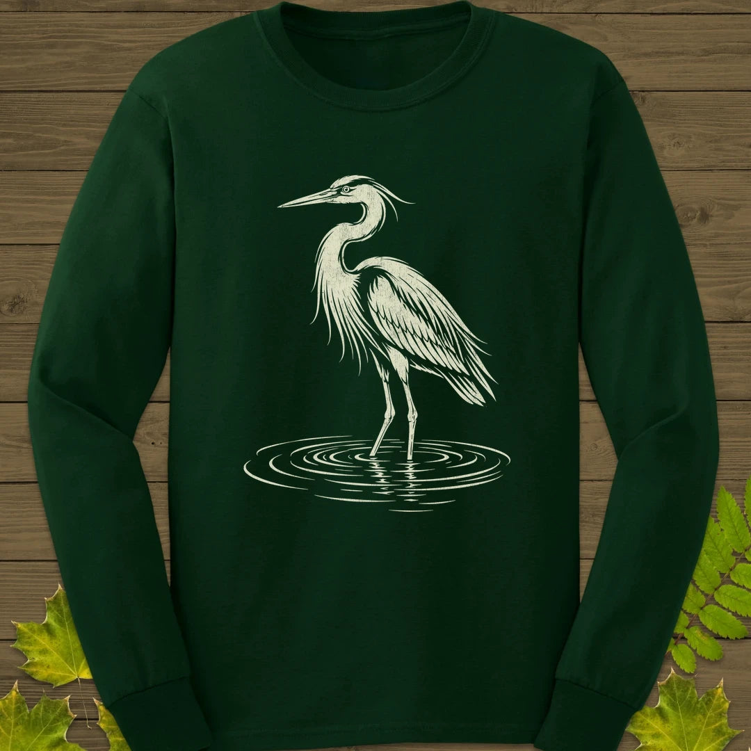 Ripple Heron Long Sleeve Forest Green