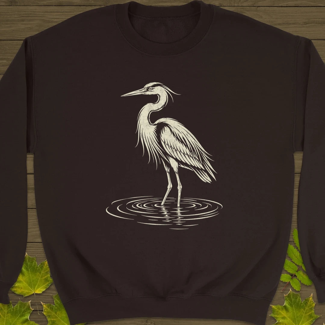 Ripple Heron Sweatshirt Dark Chocolate