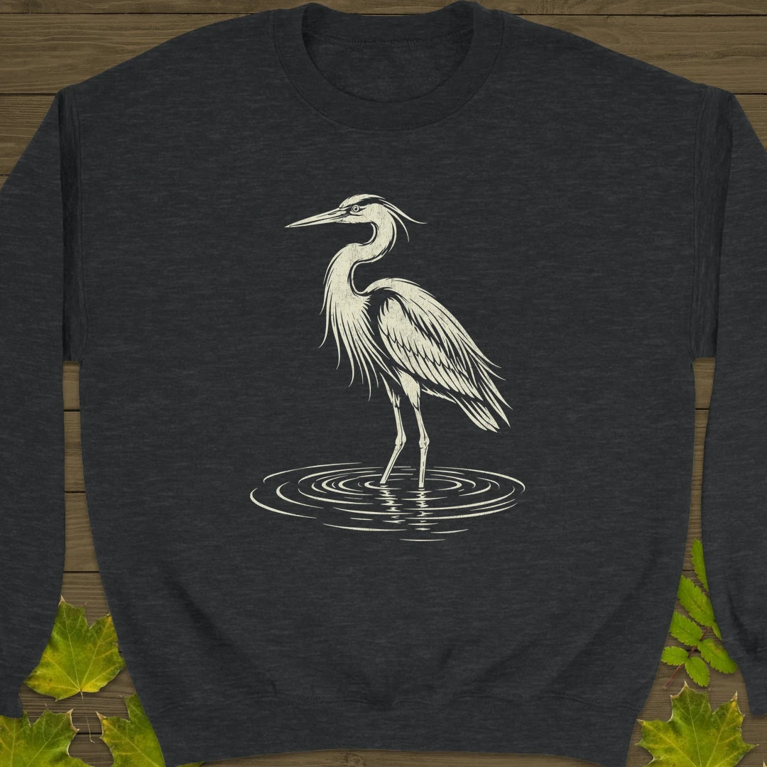 Ripple Heron Sweatshirt Dark Heather