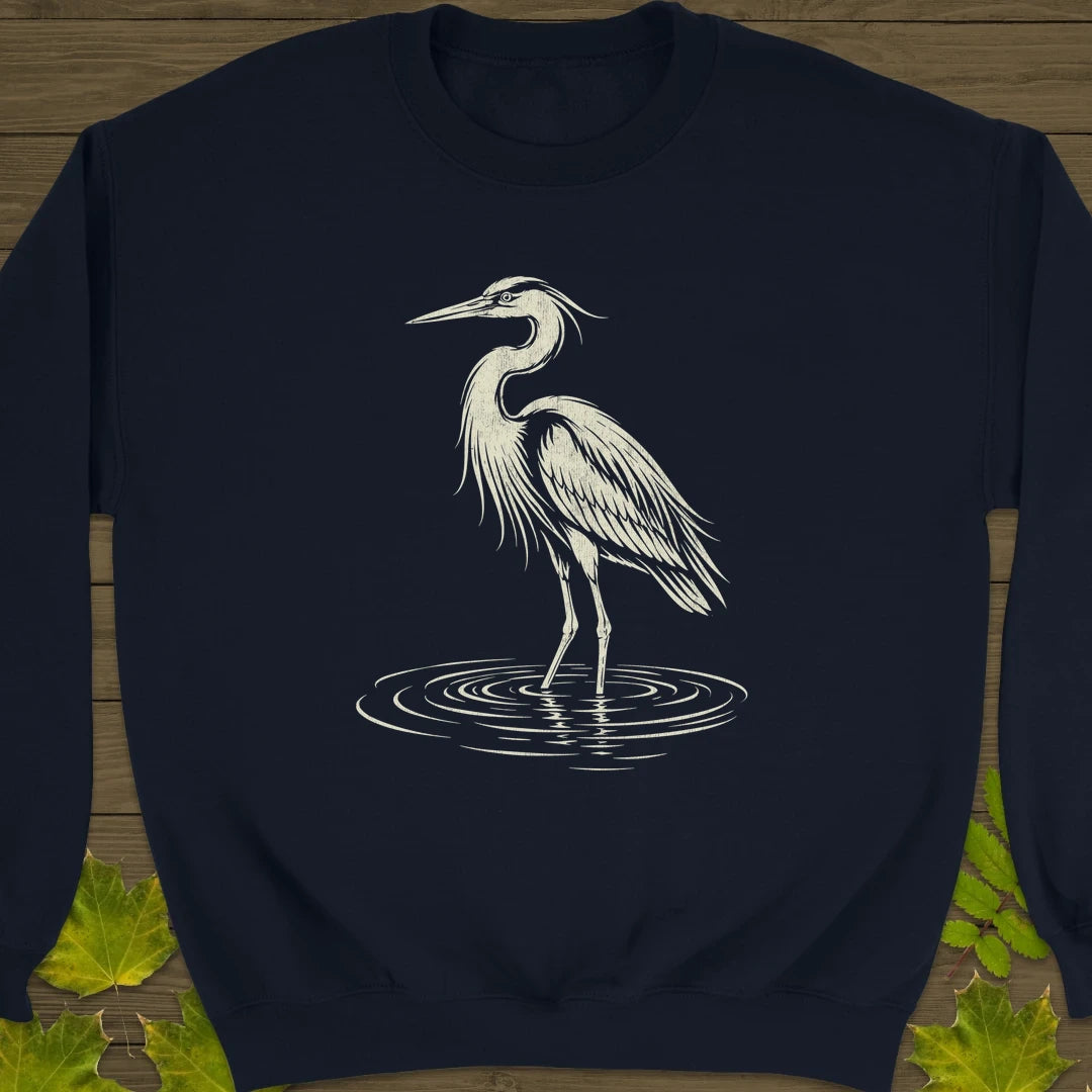 Ripple Heron Sweatshirt Navy