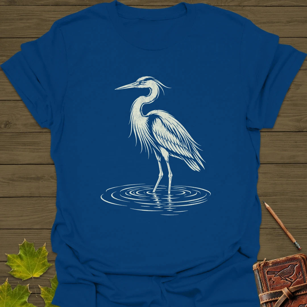 Ripple Heron T-Shirt Royal