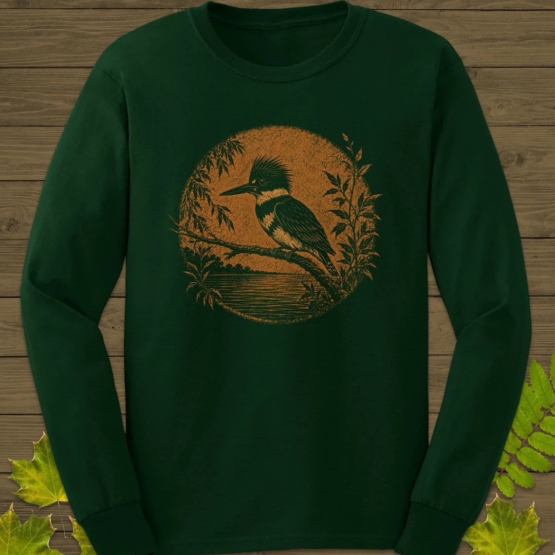River Kingfisher Long Sleeve Forest Green