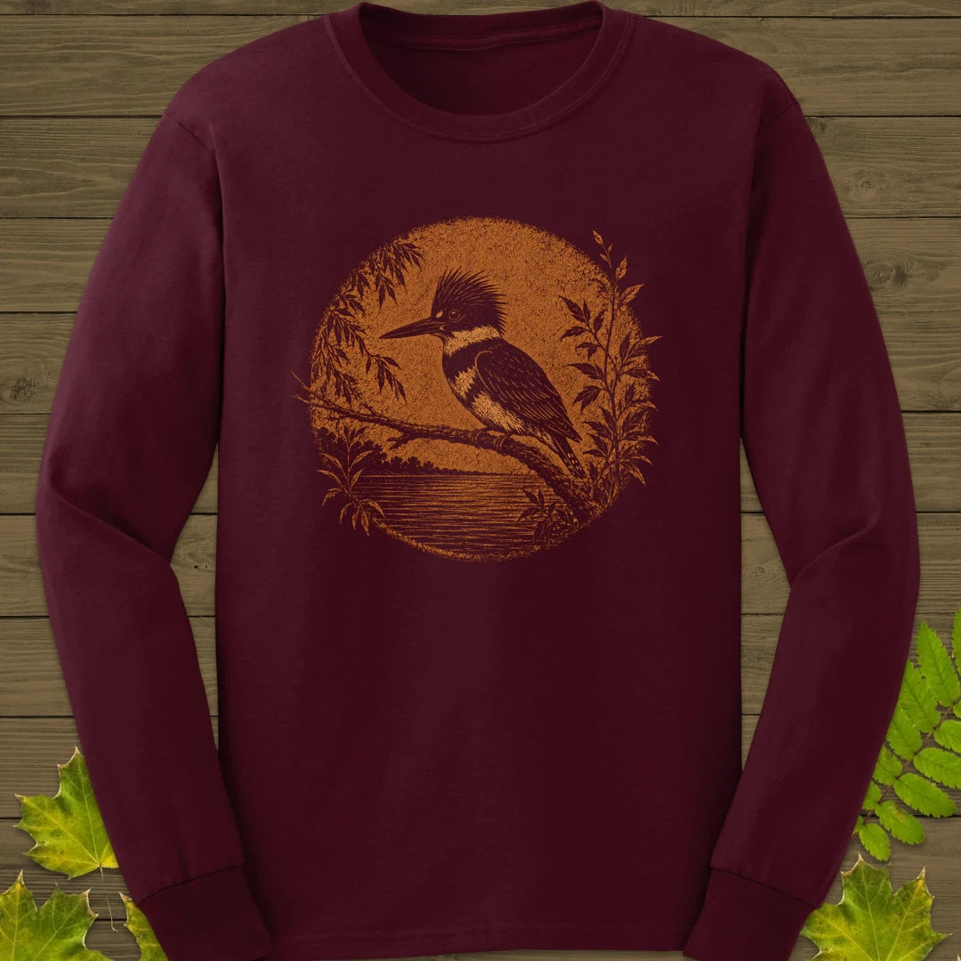 River Kingfisher Long Sleeve Maroon