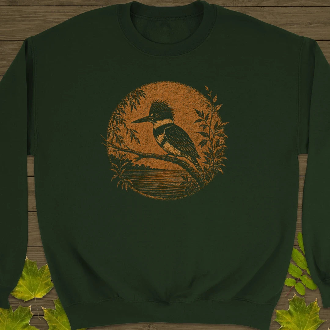 River Kingfisher Sweatshirt Forest Green