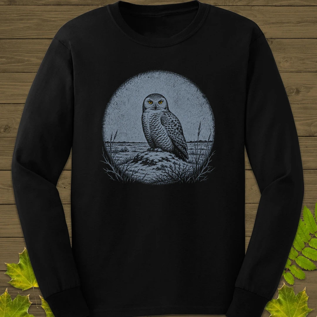 Tundra Owl Long Sleeve Black