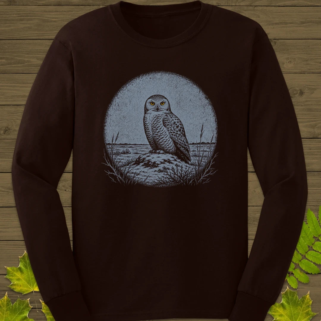 Tundra Owl Long Sleeve Dark Chocolate