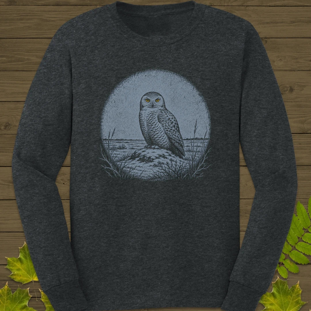 Tundra Owl Long Sleeve Dark Heather