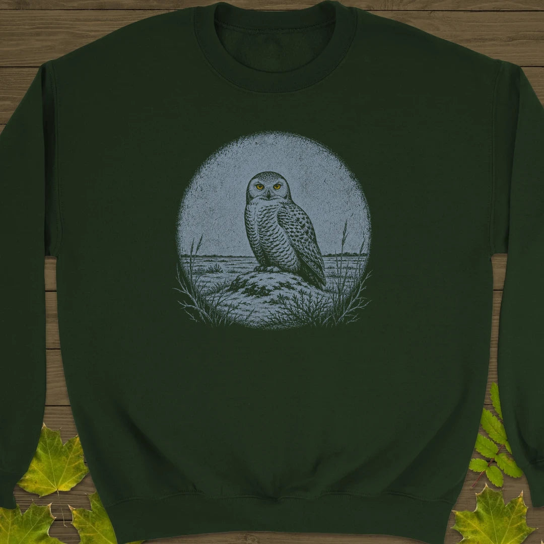 Tundra Owl Sweatshirt Forest Green