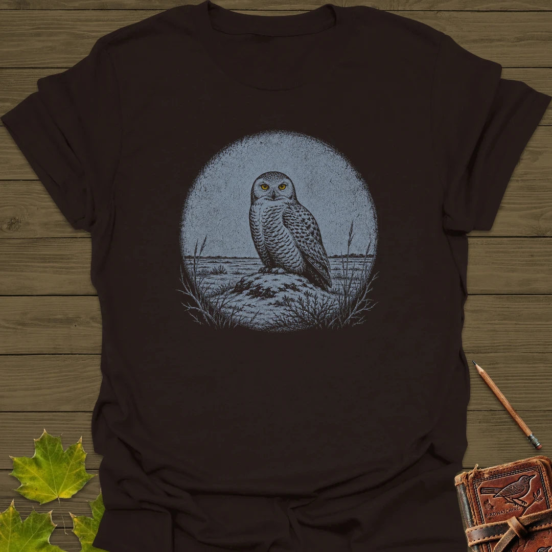 Tundra Owl T-Shirt Dark Chocolate