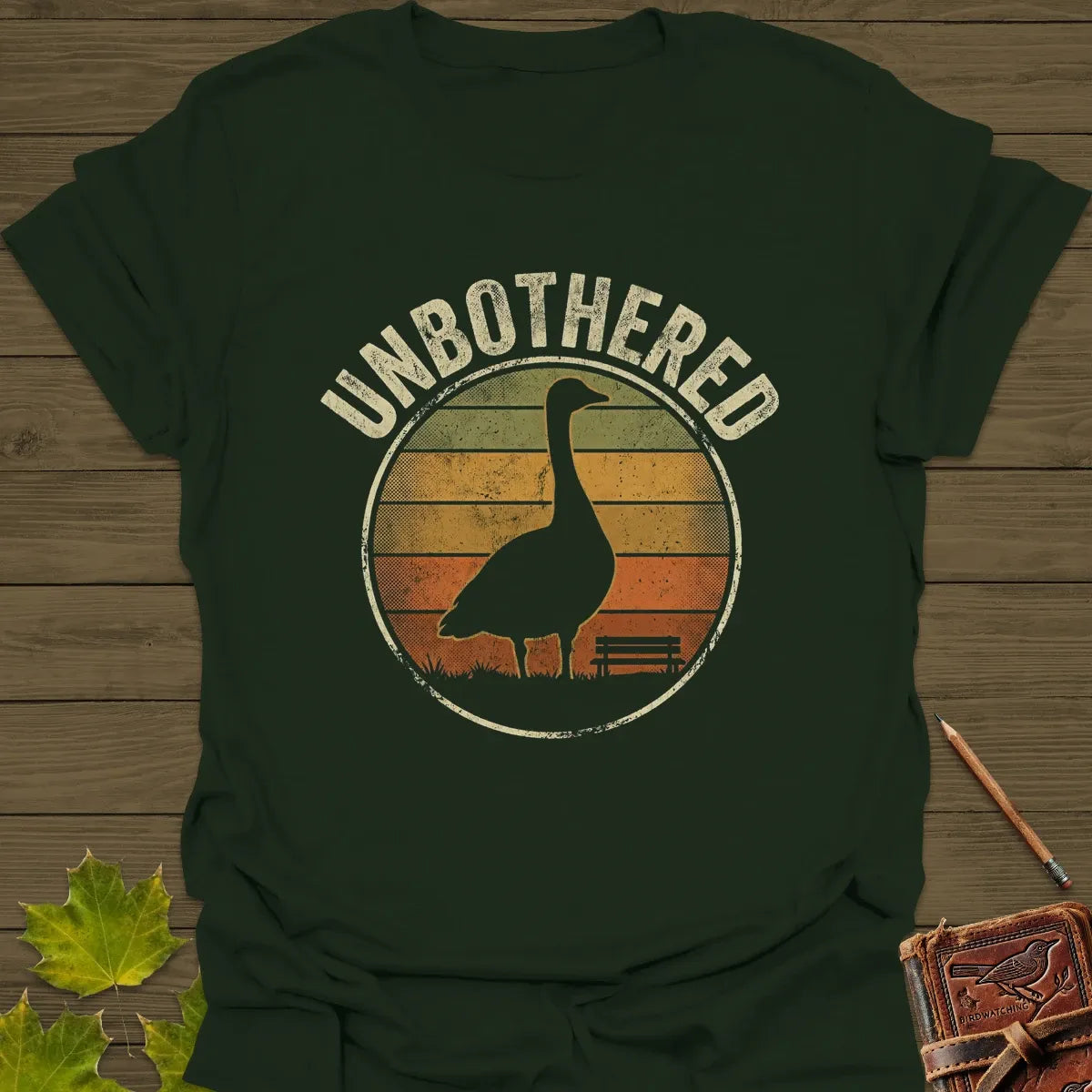 Unbothered Goose T-Shirt Forest Green