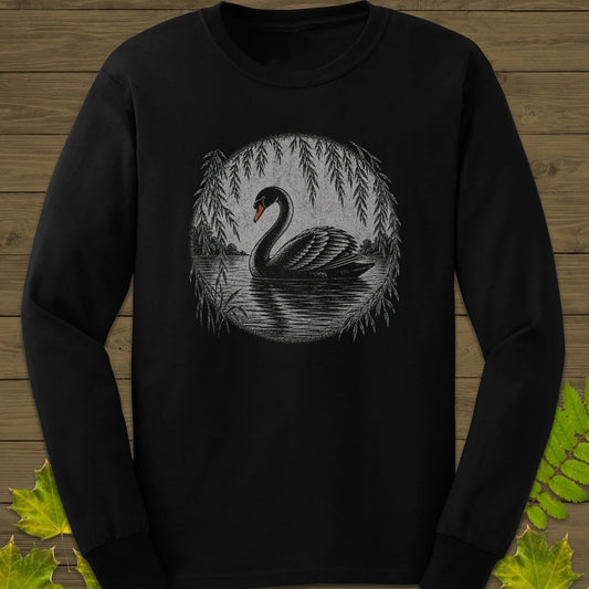 Willow Swan Long Sleeve Black