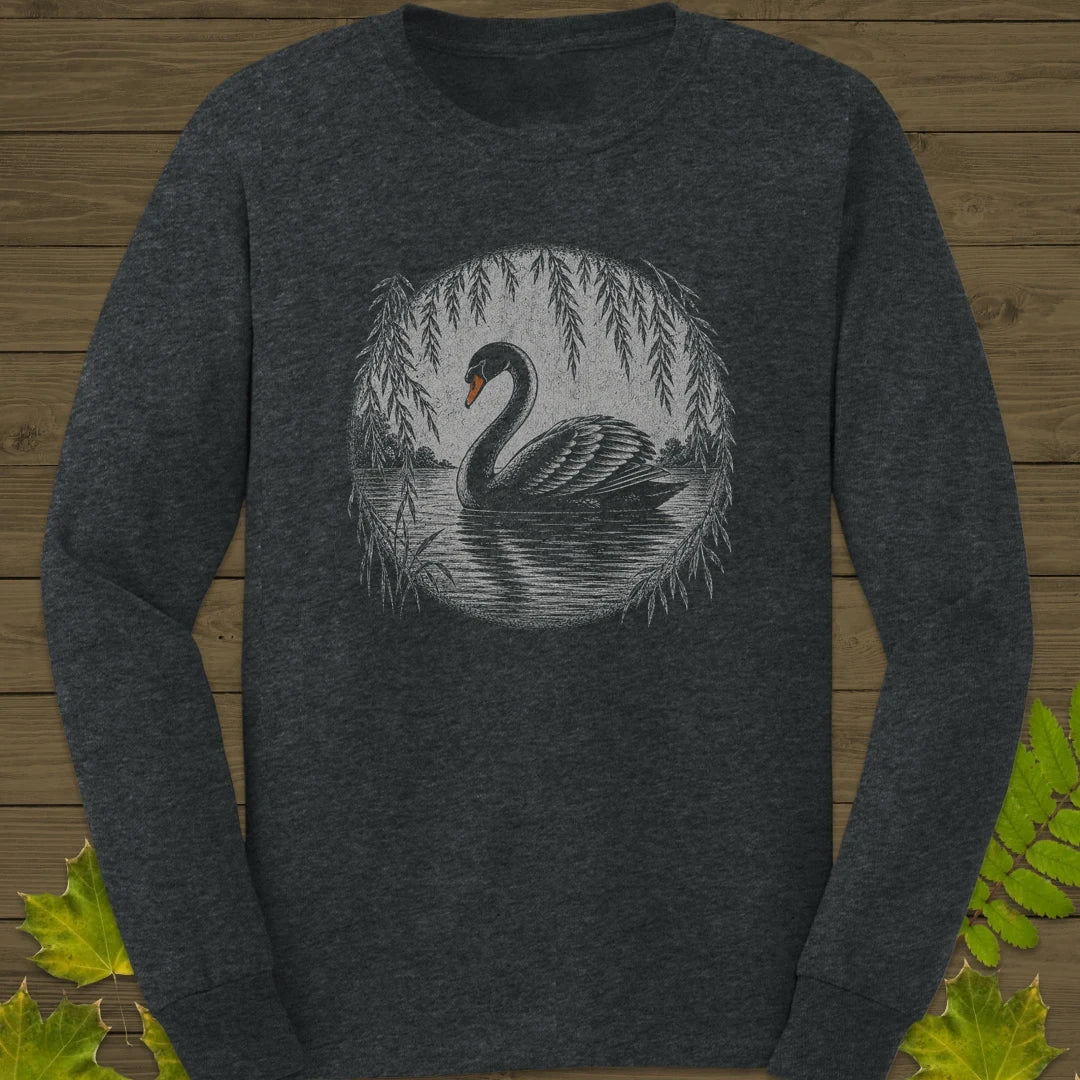 Willow Swan Long Sleeve Dark Heather