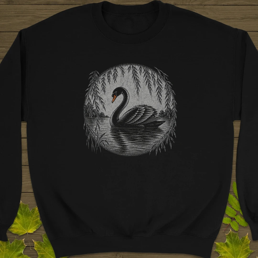 Willow Swan Sweatshirt Black