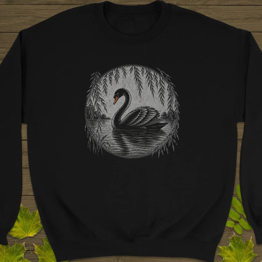 Willow Swan Sweatshirt Black