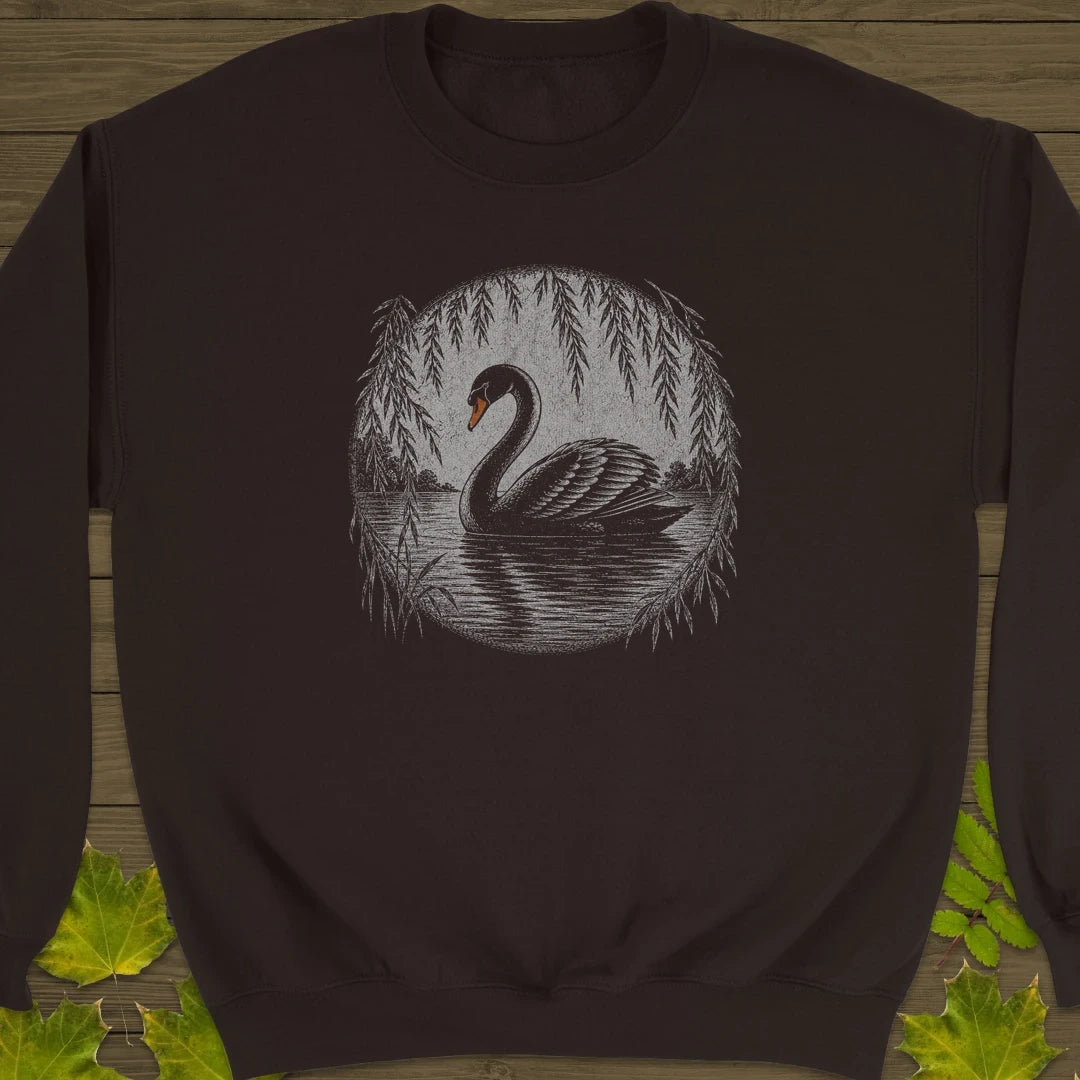 Willow Swan Sweatshirt Dark Chocolate