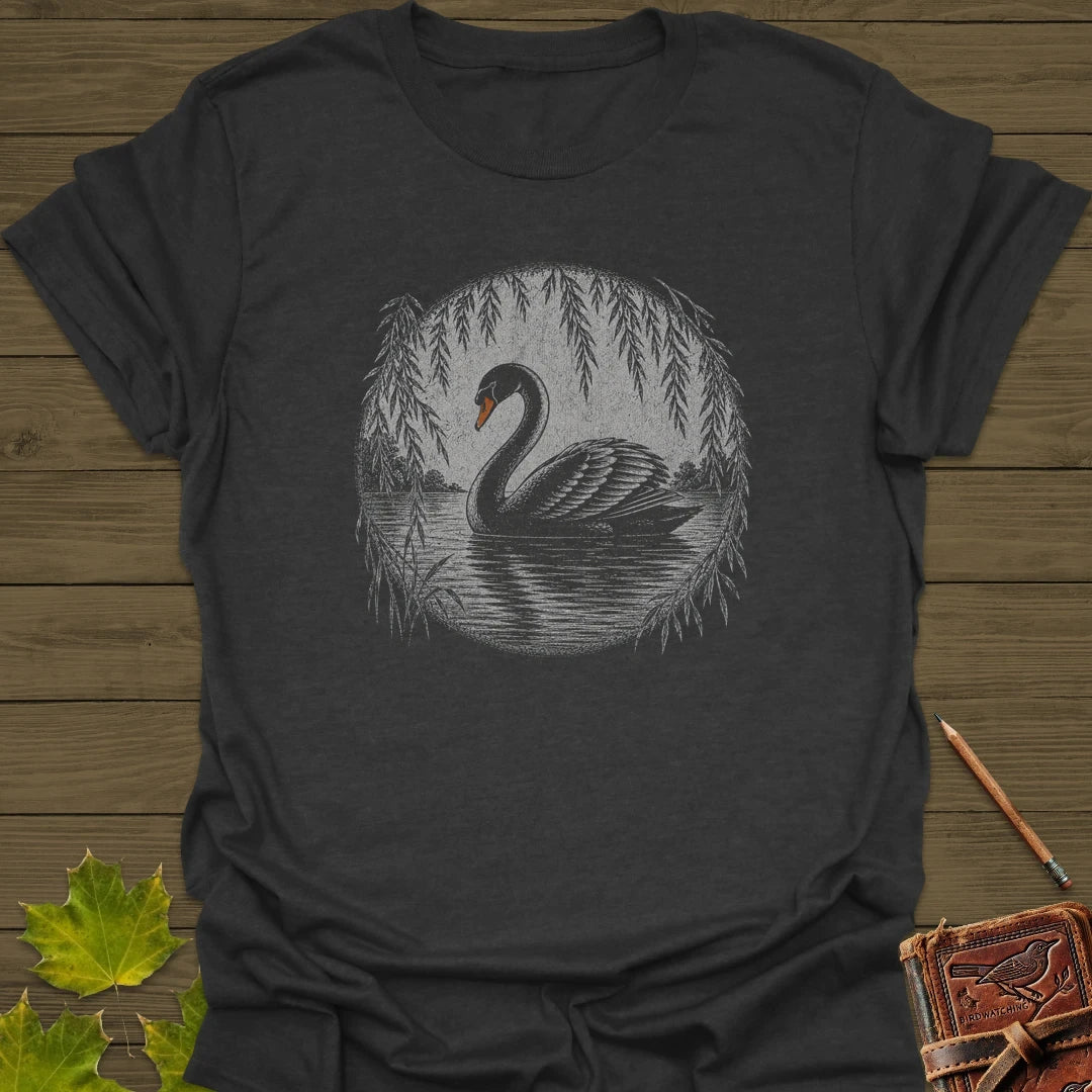 Willow Swan T-Shirt Dark Heather