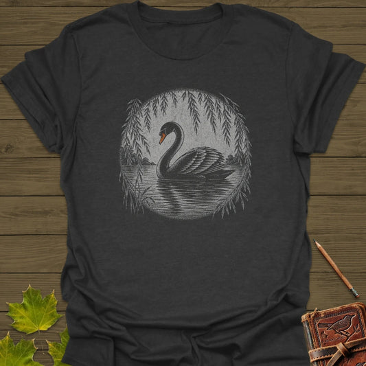 Willow Swan T-Shirt Dark Heather